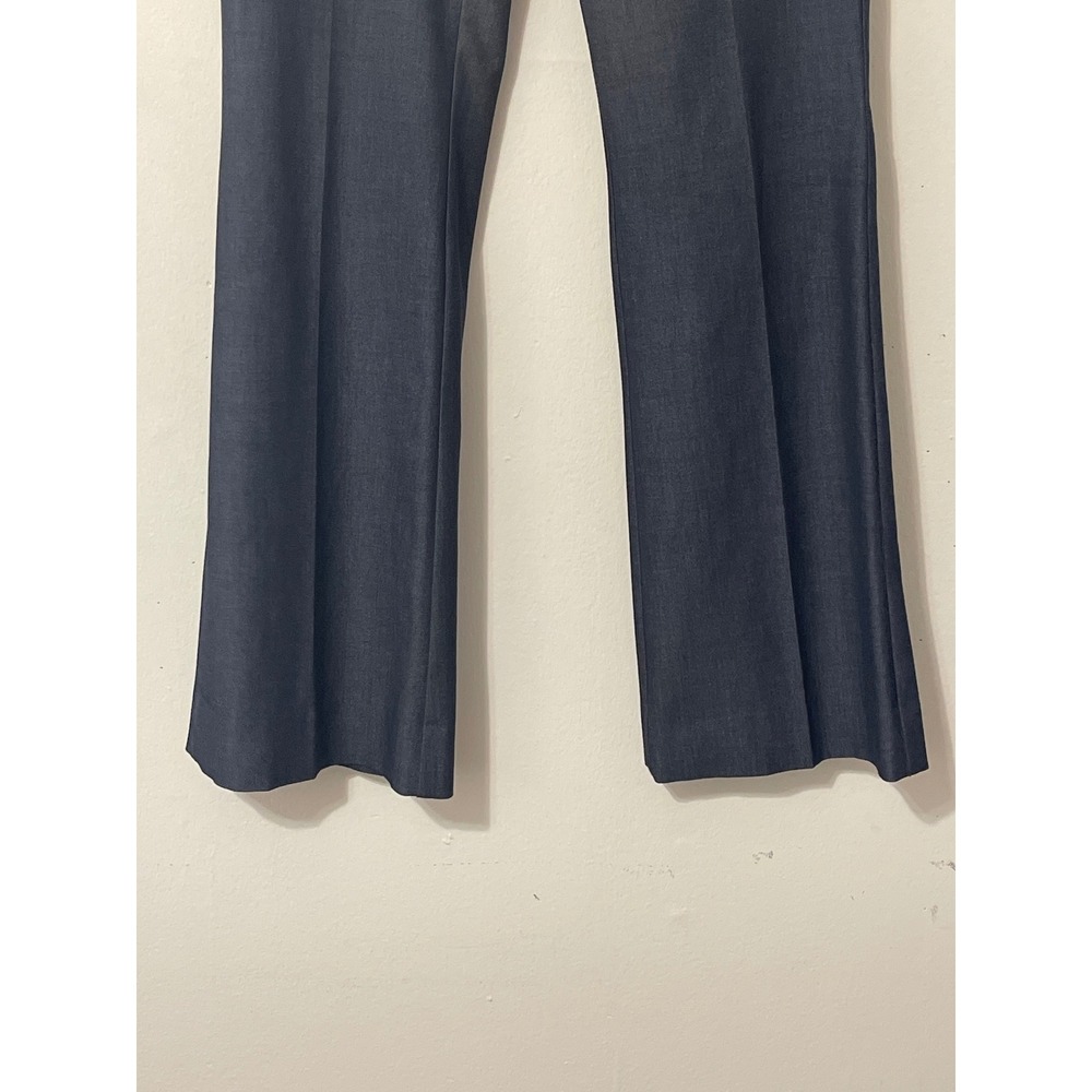 Billy Blues Wide Leg Trousers Size 4 Blue Grey Dark Academia Office Minimalist - Picture 2 of 8